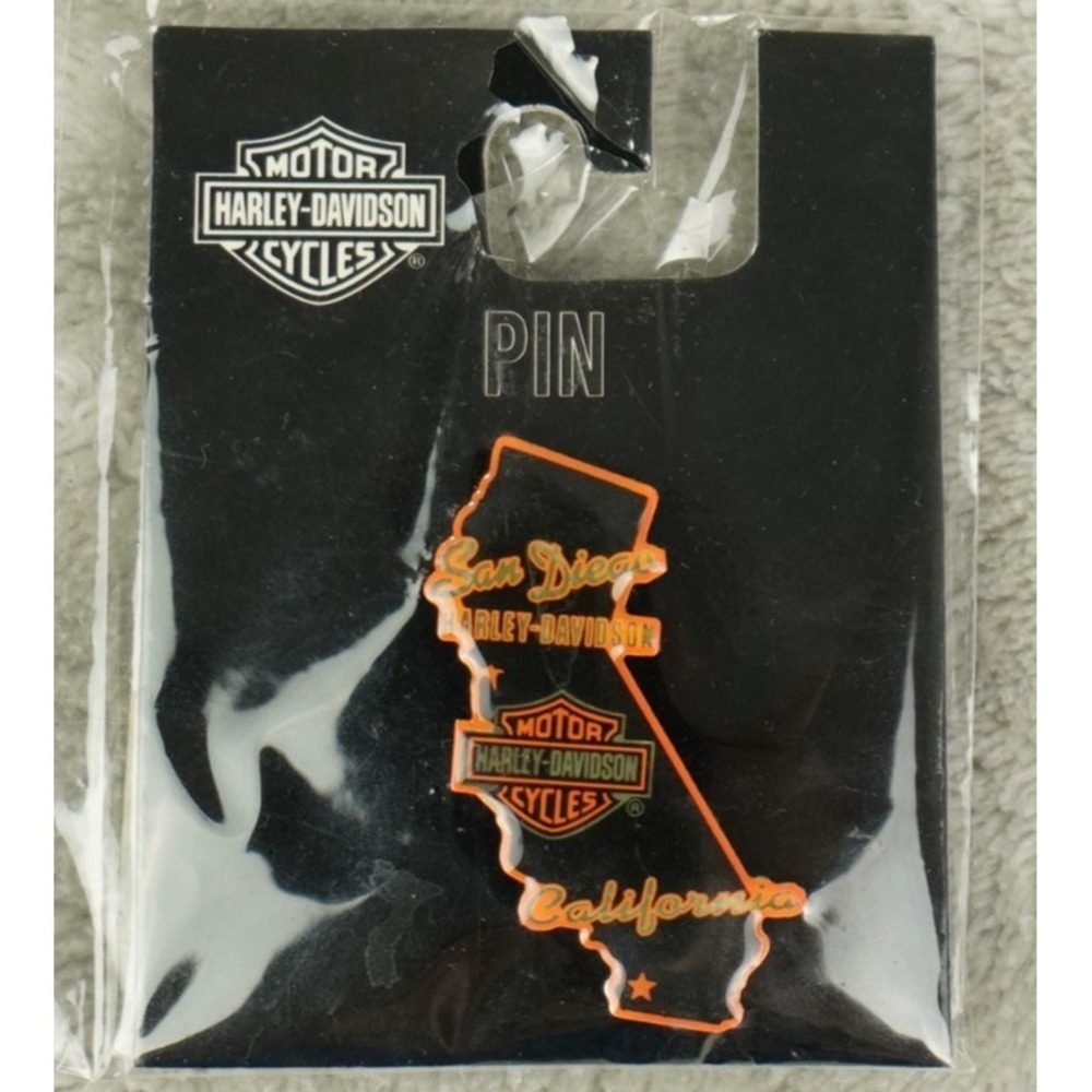 Harley Davidson Vintage San Diego CA Dealer Jacket Vest Pin New